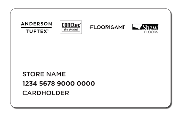 Shaw Credit Card | Custom Floor & Design