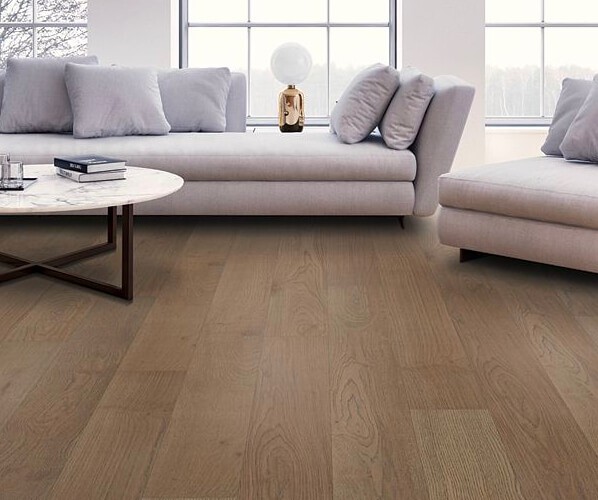 Hardwood Living Room | Custom Floor & Design